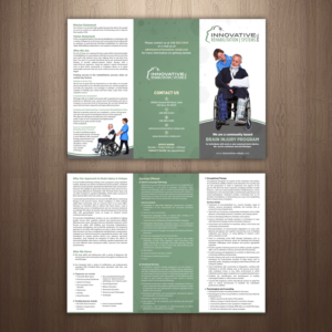 Brochure for Community-Based Therapy Company | Brochure Design by GraphicsGuru