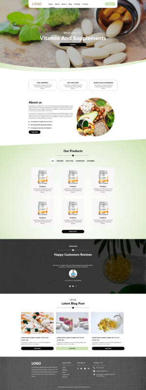 Best in Breed Vitamin and Supplements site | Graphic Design by Moona123