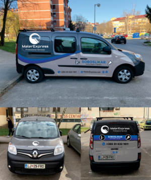 Van Wrap Design Painting Contractor Company | Car Wrap Design by Fat Bat Man