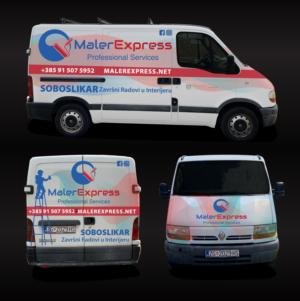 Van Wrap Design Painting Contractor Company | Car Wrap Design by Kira.graphics