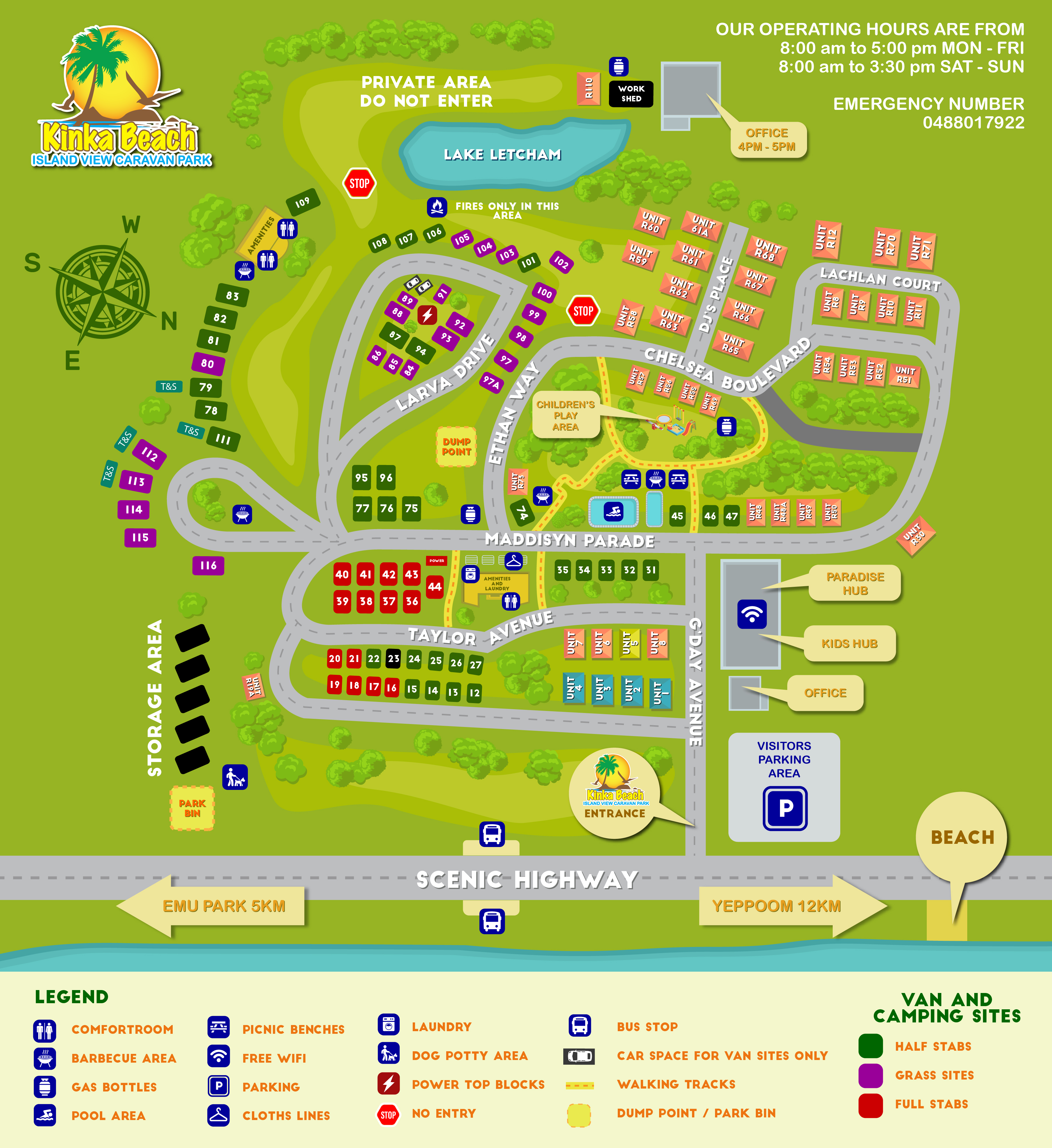 Grafik-Design von Logo Blox für Island View Holiday Park Pty Ltd | Design #26626858