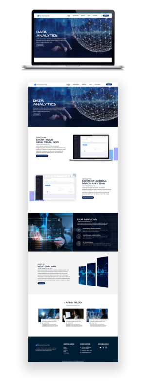 Data Analytics Platform Website Design | Web Design by Adeel Rahman