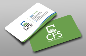 Concrete Floor Service, Inc. Business Card | Business Card Design by Uttom 2