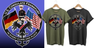 Marine Security Guard Frankfurt, Germany | T-shirt Design by Al Pech