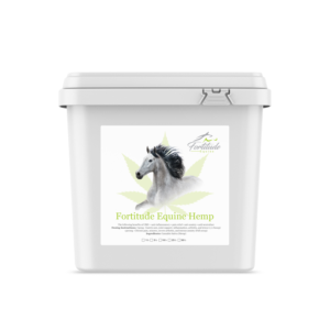 Fortitude Equine Hemp horse feed supplement LABEL | Label Design by Marta Sobczak 