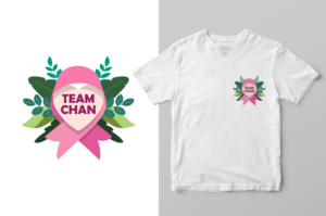 Team Chan - Breast Cancer Support Team Tee Shirt | T-shirt Design by Elizaveta M