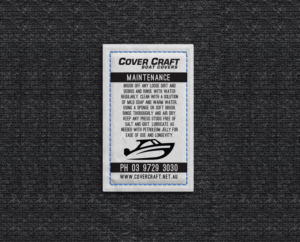 Cover Craft Boat Covers Sew on Care Labels | Label Design by mmmarif1982