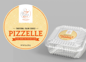 Nana Ricci's Pizzelles | Label Design by ammar_ed