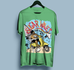 Sugar Wave - Beachy shirt designs | T-shirt Design by dundun