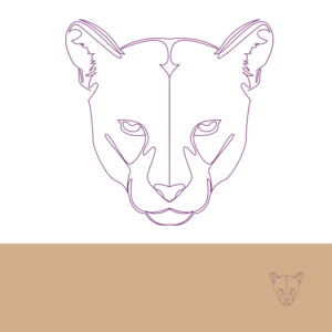 Cougar Line Pattern for Tattoo (Behind the Ear) | Tattoo Design by Zhor Signatures