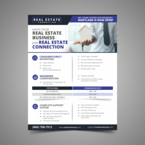 Real Estate Connection - New Agent Opportunity Overview | Flyer-Design von Fat Bat Man