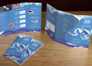 English trifold brochure design for aligners cleanser | Brochure Design by Brigitte Melissa B