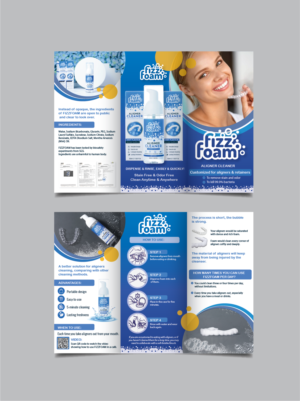 English trifold brochure design for aligners cleanser | Brochure Design by alex989