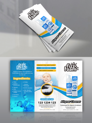 English trifold brochure design for aligners cleanser | Broschüren-Design von n214008