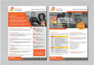 New Branding Concept Healthcare Course Brochure | Flyer-Design von alex989