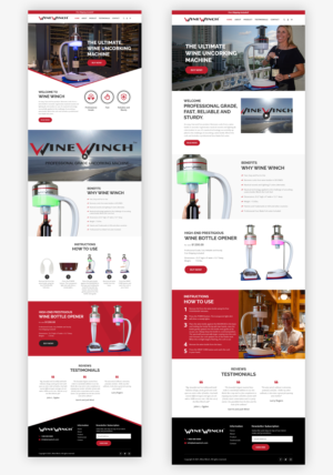 The Wine Winch, ultimate wine bottle opening machine. | Web-Design von Starlyn DS