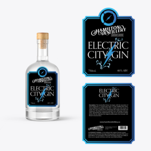 Gin bottle label | Etikett-Design von Sergio Coelho