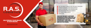 RAS Logistics - Banner 2.5' x 8' for 20+ locations | Poster Design by apolgv