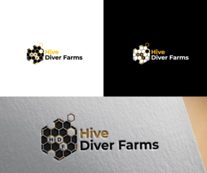 Hive Diver Farms | Logo Design by uitaki