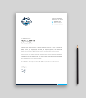 Letterhead Design by Musa. A for this project | Design #26683920