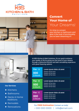 Kitchen & Bath Solutions Sales Flyer | Flyer Design by Akshar Shailesh