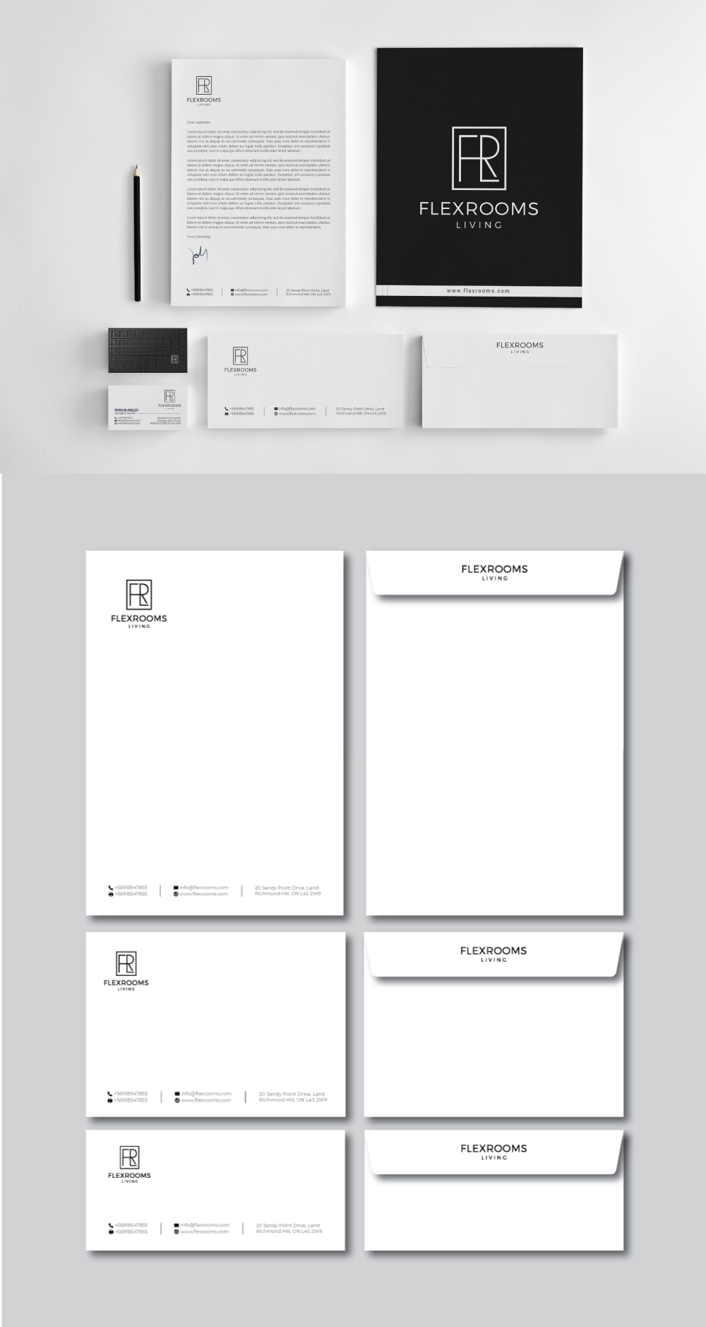 Stationery Design by R.design for Flexrooms Living | Design #26729261