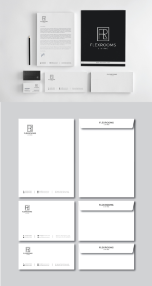 Flexrooms Living Stationery Design | Stationery Design by R.design