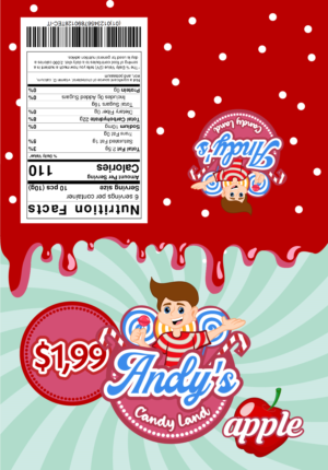 Andy's Candy Land Package Design | Packaging Design by ileanalp