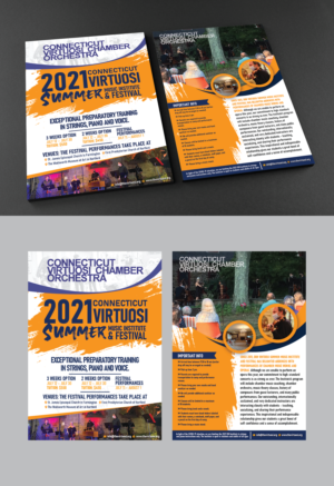 2021 Connecticut Virtuosi Summer Music Institute & Festival | Brochure Design by Benson M.