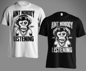 Aint nobody listing .monkey logo for album cover/t shirt design | T-Shirt-Design von Andi Yan