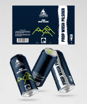 Craft Brewery Beer Can Label in Alaska | Graphic Design by Jose Loaiza