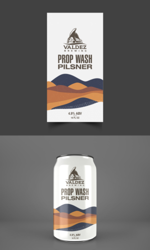 Craft Brewery Beer Can Label in Alaska | Graphic Design by ecorokerz