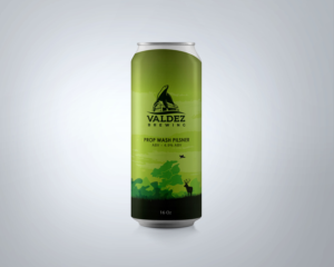 Craft Brewery Beer Can Label in Alaska | Graphic Design by nafizrahat