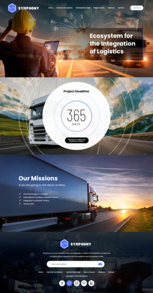 Symphony, Collaboration Ecosystem for the Integration of Logistics Services | Web Design by ag622988