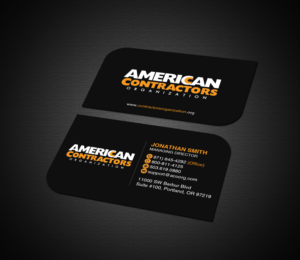 Business Card Design by Creations Box 2015 for American Contractors Organization  | Design: #26725137