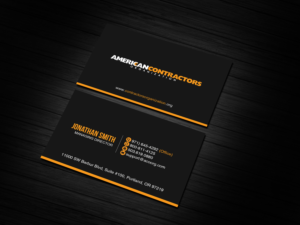 Business Card Design by Creations Box 2015 for American Contractors Organization  | Design: #26725138