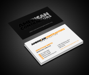 Business Card Design by Creations Box 2015 for American Contractors Organization  | Design: #26726714