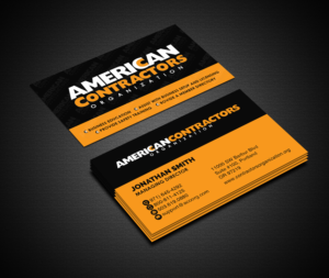 Business Card Design by Creations Box 2015 for American Contractors Organization  | Design: #26726828