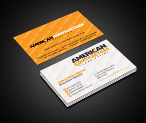 Business Card Design by Creations Box 2015 for American Contractors Organization  | Design: #26726833