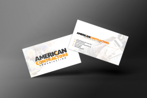 Business Card Design by LPRØSS for American Contractors Organization  | Design #26718535