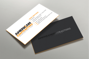 Business Card Design by DesignShout for American Contractors Organization  | Design #26718470