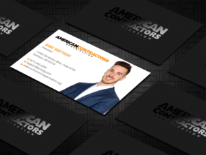 American Contractors Org Business card | Business Card Design by DesignShout