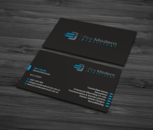 Business Card Design by MDesign for Pro Modern Electrical  | Design #26749900