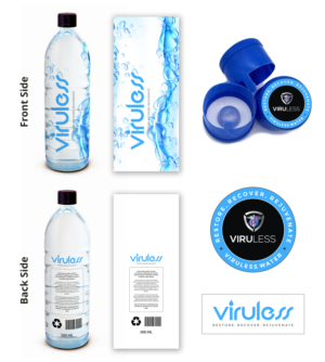 Viruless Water  | Etikett-Design von ecorokerz