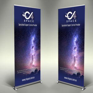 C4 Space needs a standing banner | Trade Show Booth Design by Designers Hub