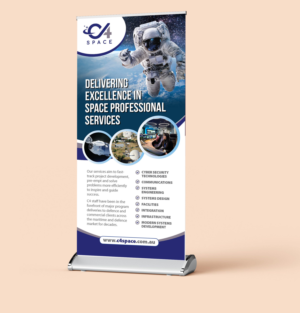 C4 Space needs a standing banner | Trade Show Booth Design by rkailas