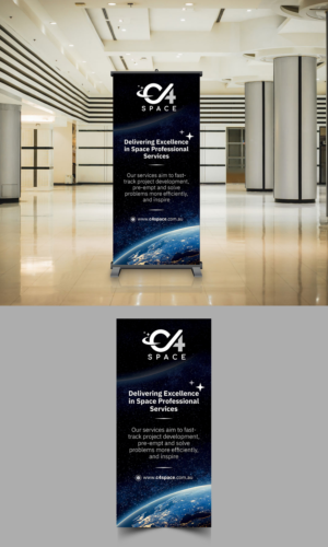 C4 Space needs a standing banner | Trade Show Booth Design by ecorokerz