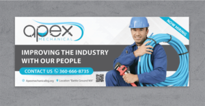 Plumbing & Mechanical New Construction Jobsite Posting Banner | Flyer-Design von alex989