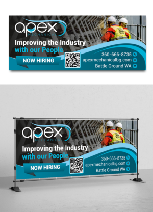 Plumbing & Mechanical New Construction Jobsite Posting Banner | Flyer Design by ecorokerz