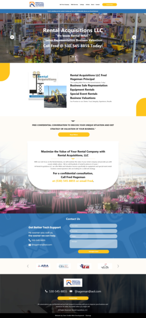 Rental Business Advisors Web Page | Web Design by Moona123